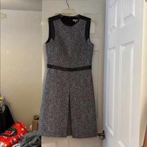 Michael Kors Collection Black and White Chevron Dress